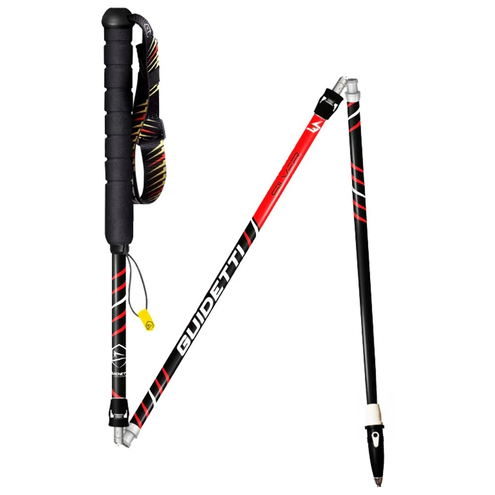 Bastones Guidetti Silver Aéro Alu Noir Rouge 5 Bastones Guidetti Silver Aéro Alu Noir Rouge - Imagen 3