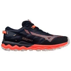 Botas De Trail Mizuno Wave Daichi 7 Women Night Sky Quicksilver Hot Coral