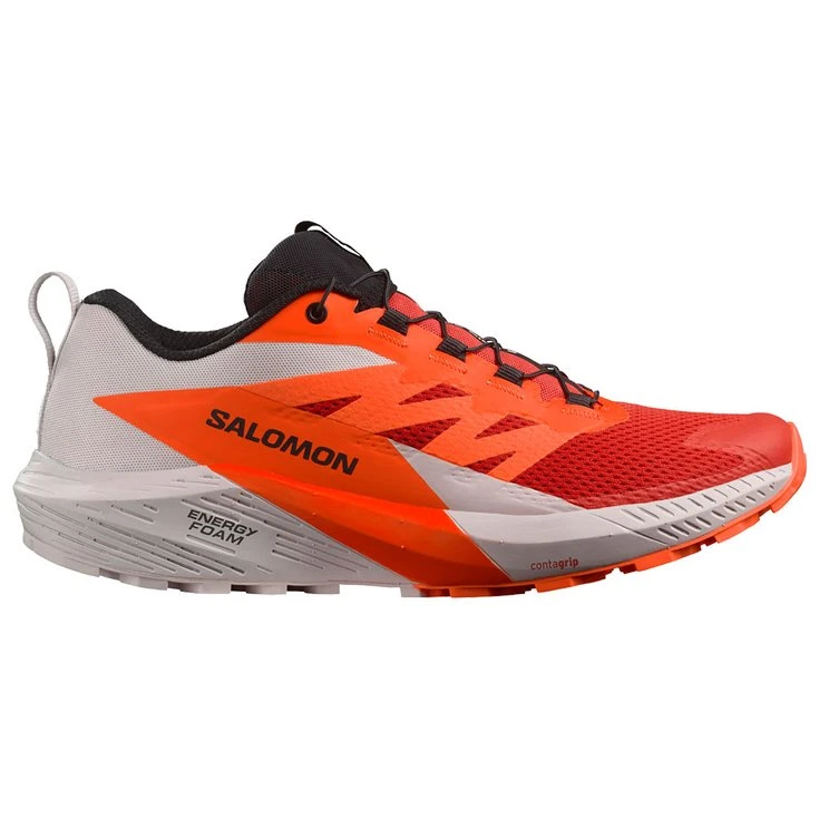 Botas De Trail Salomon Sense Ride 5 Lunar Rock Shocking Orange Fiey 12 Botas De Trail Salomon Sense Ride 5 Lunar Rock Shocking Orange Fiey - Imagen 10