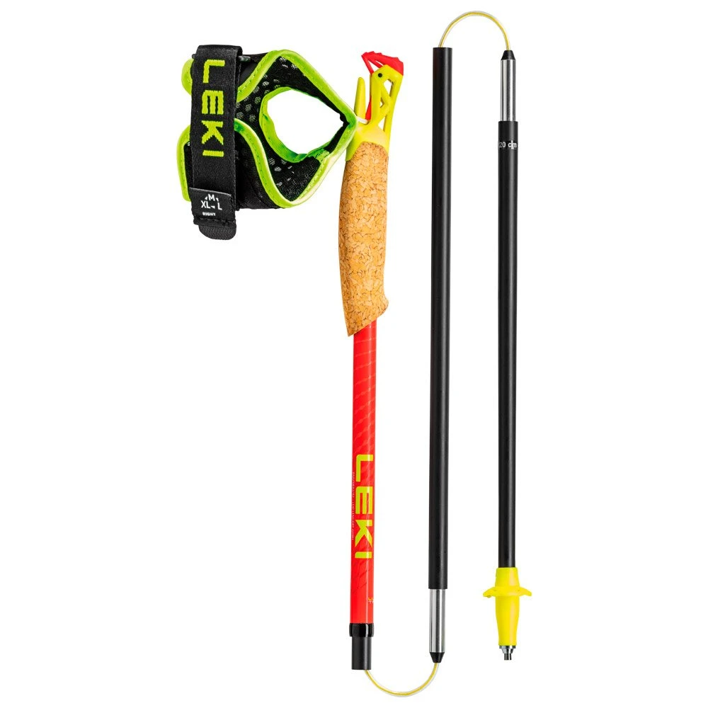 Bastones Leki Ultratrail FX.One Superlite Bright Red Neon Yellow Natural Carbon 4 Bastones Leki Ultratrail FX.One Superlite Bright Red Neon Yellow Natural Carbon - Imagen 2