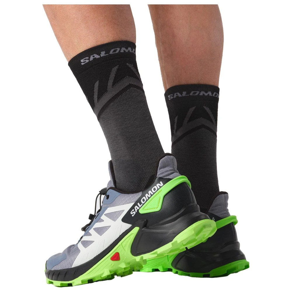 Botas De Trail Salomon Supercross 4 Flint Stone Black Green Gecko 10 Botas De Trail Salomon Supercross 4 Flint Stone Black Green Gecko - Imagen 8