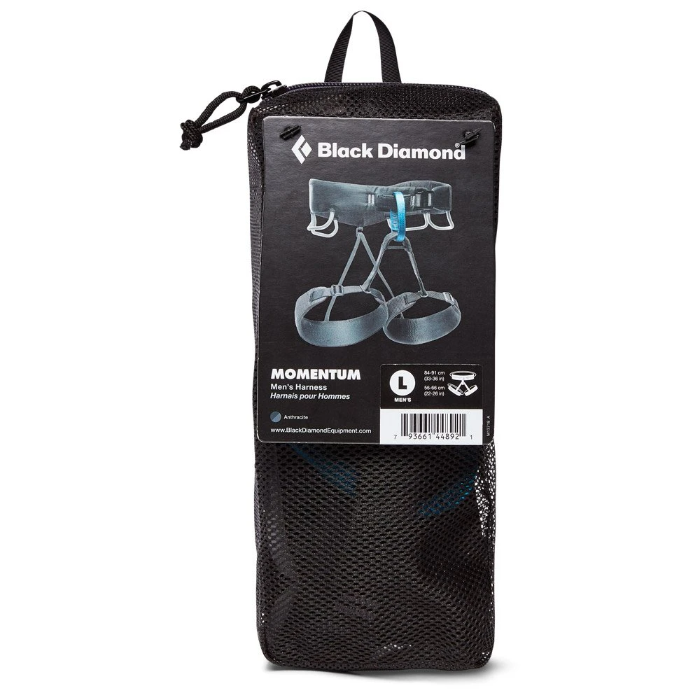 Arneses Black Diamond Momentum Harness Anthracite 5 Arneses Black Diamond Momentum Harness Anthracite - Imagen 3