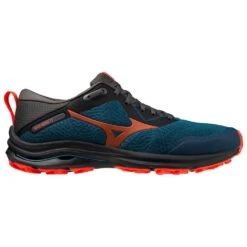 Botas De Trail Mizuno Wave Rider TT Blue Ashes Soleil Black Oyster