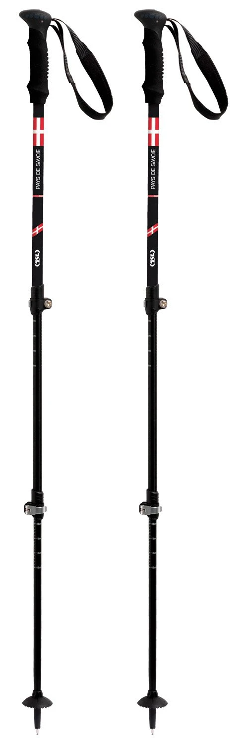 Bastones TSL Country Alu 3 Light Pays De Savoie 63- 135cm Black Red 3 Bastones TSL Country Alu 3 Light Pays De Savoie 63- 135cm Black Red