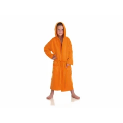 Albornoz Microfibra Secaneta Niño Naranja