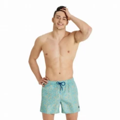 Bañador Arena Beach Short Allover Verde Hombre