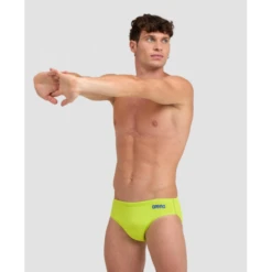 Bañador Arena Briefs Solid Verde Neon Hombre