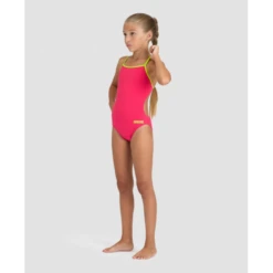 Bañador Arena Challenge Solid Rosa Niña -Tienda Al Aire Libre banador arena challenge solid rosa nina 2