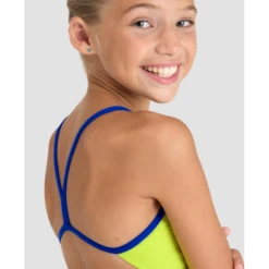 Bañador Arena Challenge Solid Verde Neon Niña -Tienda Al Aire Libre banador arena challenge solid verde neon nina 3