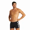 Bañador Arena Optimal Short Negro Blanco Hombre -Tienda Al Aire Libre banador arena optimal short negro blanco hombre