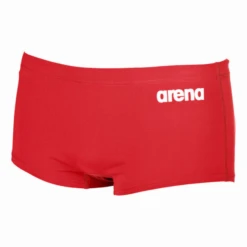 Bañador Arena Solid Squared Short Rojo Hombre -Tienda Al Aire Libre banador arena solid squared short rojo hombre 2
