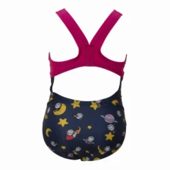 Bañador Arena Space Cats Azul Marino Rosa Amarillo Niña -Tienda Al Aire Libre banador arena space cats azul marino rosa amarillo nina 2