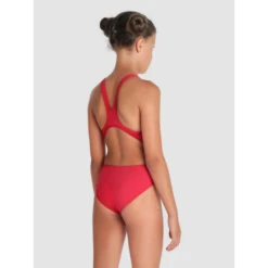 Bañador Arena Tech Solid Rojo Niña -Tienda Al Aire Libre banador arena tech solid rojo nina 2