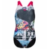 Bañador Arena V Back Placement Negro Rojo Niña -Tienda Al Aire Libre banador arena v back placement negro rojo nina