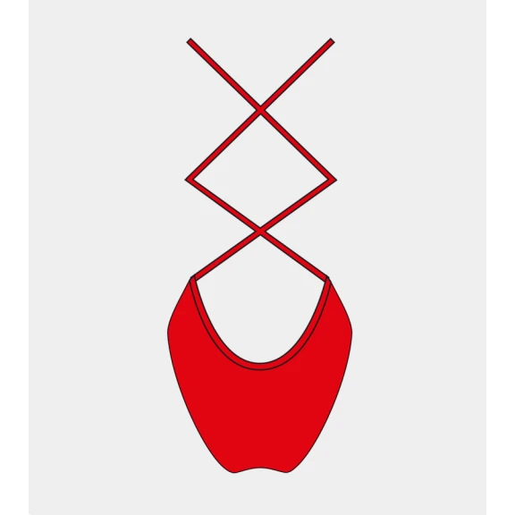 Bañador Sincronizada Turbo Sirene Rojo Mujer 4 Bañador Sincronizada Turbo Sirene Rojo Mujer - Imagen 2