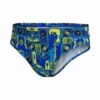 Bañador Speedo Allover Brief Azul Amarillo Niño -Tienda Al Aire Libre banador speedo allover brief azul amarillo nino