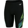 Bañador Speedo Alover V-Cut Jammer Negro Verde Hombre -Tienda Al Aire Libre banador speedo alover vcut jammer negro verde hombre