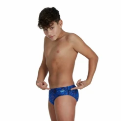 Bañador Speedo Digi Allover 6.5cm Brief Azul Niño -Tienda Al Aire Libre banador speedo digi allover 65cm brief azul nino 1