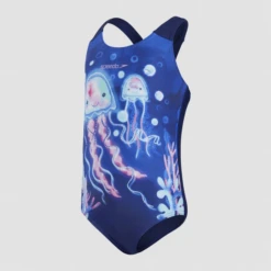 Bañador Speedo Digital Placement Swimsuit Azul Niña