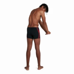 Bañador Speedo Pro End+ Aquashort Negro Rojo Hombre -Tienda Al Aire Libre banador speedo pro end aquashort negro rojo hombre 1