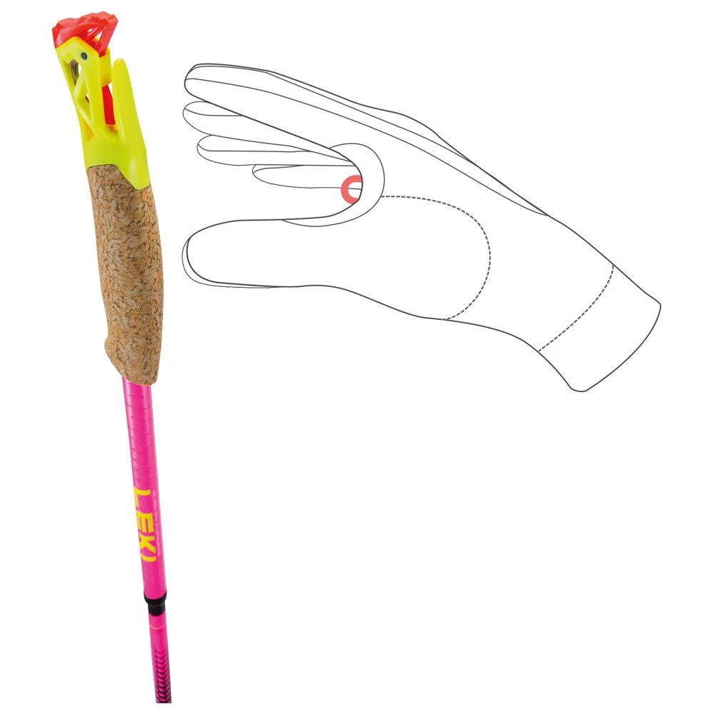 Bastones Leki Ultratrail FX.One Superlite Neon Pink Neon Yellow Natural Carbon 9 Bastones Leki Ultratrail FX.One Superlite Neon Pink Neon Yellow Natural Carbon - Imagen 7