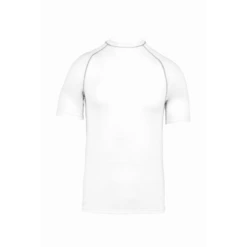 Camiseta Manga Corta Surf Con Proteccion UV Blanco Niños