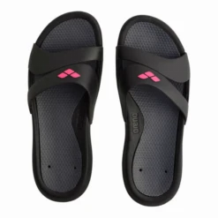 Chanclas Arena Nina Negro Gris Rosa Mujer -Tienda Al Aire Libre chanclas arena nina negro gris rosa mujer 2
