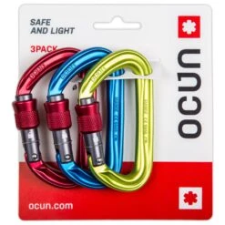 Mosquetones Ocun Hawk Screw 3-Pack Red Blue Green -Tienda Al Aire Libre ea2a415ea7406f7427cd9752668feea93948bf16 E23OCUNACC373489 OCUN0713923 901
