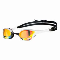 Gafas Arena Cobra Ultra Swipe Mirror Blanco Lente Amarilla