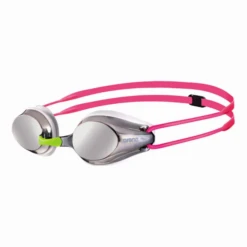Gafas Nataci贸n Arena Tracks Mirror Silver Fucsia Junior