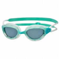 Gafas Natación Zoggs Predator Verde Agua Lente Ahumada