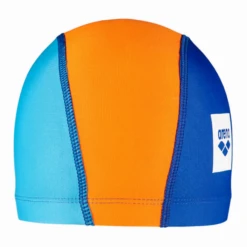 Gorro Natación Arena Lycra Unix II Azul Naranja Junior -Tienda Al Aire Libre gorro natacion arena lycra unix ii azul naranja junior 1