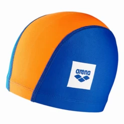 Gorro Natación Arena Lycra Unix II Azul Naranja Junior -Tienda Al Aire Libre gorro natacion arena lycra unix ii azul naranja junior 2