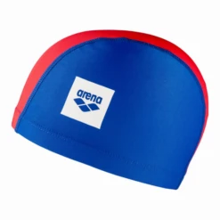 Gorro Natación Arena Lycra Unix II Azul Rojo Junior