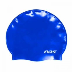 Gorro Natación Ras Silicona Reciclada Suede Azul
