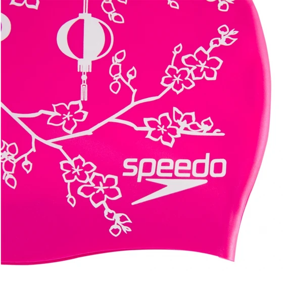 Gorro Natación Speedo Slogan Print Rosa Lámparas Chinas 4 Gorro Natación Speedo Slogan Print Rosa Lámparas Chinas - Imagen 2