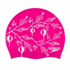 Gorro Natación Speedo Slogan Print Rosa Lámparas Chinas