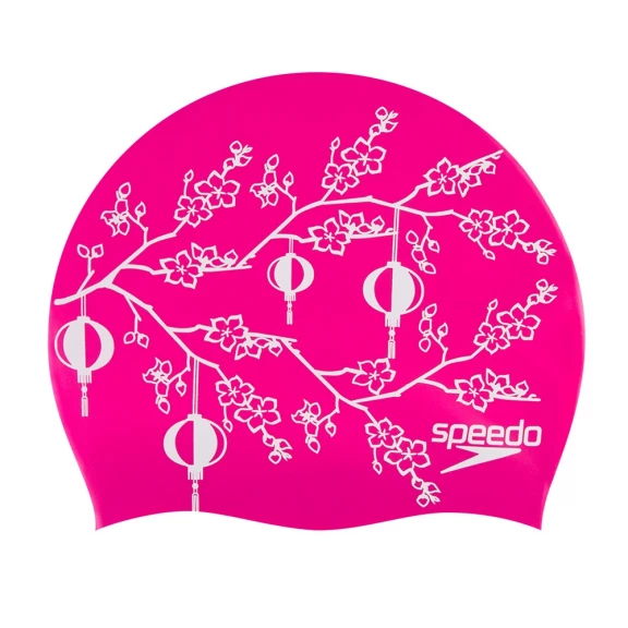 Gorro Natación Speedo Slogan Print Rosa Lámparas Chinas 3 Gorro Natación Speedo Slogan Print Rosa Lámparas Chinas