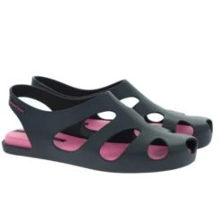 Sandalia Ipanema Premium Concept Negra Rosa Mujer