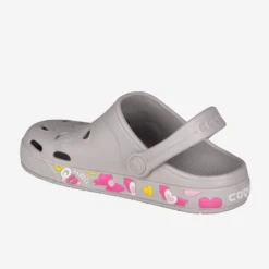 Zuecos Coqui Froggy Gris/corazones Niña -Tienda Al Aire Libre zuecos coqui froggy griscorazones nina 1